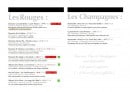 Menu L'Ardoise Du Marché - Les vins rouges et les champagnes 