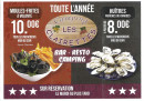 Carte et menu de Aux délices des clairettes à Fontes — Les prestations
