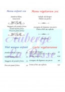 Carte et menu de Auberge La Resse à La Salvetat sur Agout — menu enfant, menu végétarien