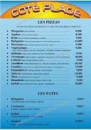 Menu Côté plage - Les pizzas et pates