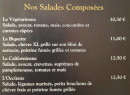 Menu Au Moulin du Martinet - Les salades composées