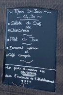 Carte et menu de Le Zinc Creissan à Creissan — Exemple de menu