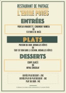 Carte et menu de L'Entre Potes Viavino à Entre-Vignes — La carte
