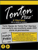 Menu Tonton Pizz' - Carte et menu Tonton Pizz saint just