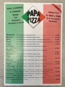 Menu Papa Pizza - Les pizzas