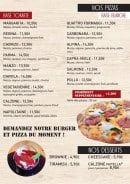 Menu Burgerstore&Pizzateca - Les pizzas et desserts