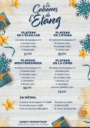 Carte et menu de Les cabanes de l'étang à Vias — Les plateaux