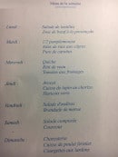 Carte et menu de Les Délices de Thau à Vias — Le menu de la semaine