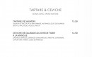 Menu Sushi Shop - Les tartares et ceviches