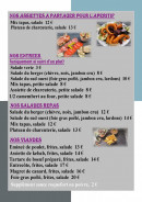 Carte et menu de O bistrot Charlotte et Cyril à Thezan les Beziers — Les assiettes, entrées, ...