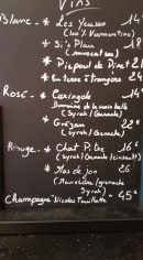 Carte et menu de Les Dames Des Halles à Beziers — Les vins