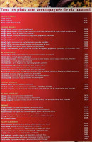 Carte et menu de Tandoori Indian fast food à Beziers — Les plats