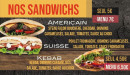 Menu L'original - Sandwiches