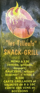Carte et menu de Les Tilleuls à Saint Maurice Navacelles — menu à 17€