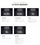 Carte et menu de La Petite Brasserie à Balaruc le Vieux — Les menus