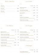 Carte et menu de La Petite Brasserie à Balaruc le Vieux — Les vins
