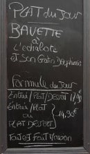 Menu Le Kosi - Un exemple de menu du jour