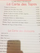 Carte et menu de La table d'amis chez Richard à Marsillargues — Tapas et boissons