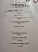 Carte et menu de ÔQG bedaricien à Bedarieux — Les entrées