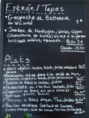 Menu Le p'tit resto - La carte