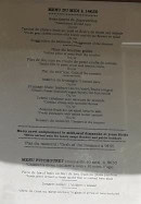 Carte et menu de Le Villemagnais à Villemagne L'argentiere — Le menu midi, menu enfant
