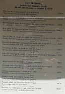 Carte et menu de Le Villemagnais à Villemagne L'argentiere — La carte