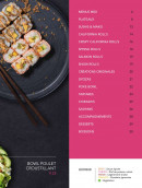 Menu Lady Sushi - Les nouvelles créations suite