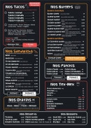 Menu Le Castellas - Tacos, burgers, sandwiches,...