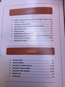 Menu O'Papa Chico - Entrées et en cas 