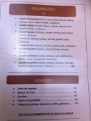 Menu O'Papa Chico - Salades et poissons 