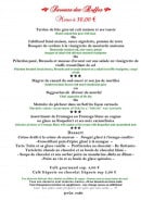 Menu Entre Terre et Mer - Le menu a 30€