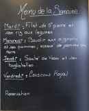 Menu Bar Les Pradéennes - Un exemple de plats de la semaine