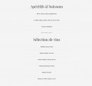 Carte et menu de La Chapelle à Villeneuve les Maguelone — Apéritifs, boissons et vins