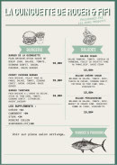 Carte et menu de La Guinguette de Roger et Fifi à Villeneuve les Maguelone — Les burgers et salades