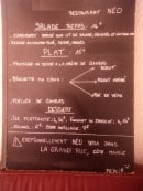 Carte et menu de Neo à Villeneuve les Maguelone — Exemple de menu