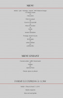 Menu Le Midi-Teyranais - Formule express et menu enfant