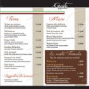 Menu Gusto - Viandes et poissons