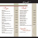 Menu Gusto - Les pizzas et pates