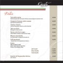 Menu Gusto - Les desserts