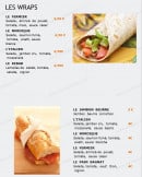 Menu Saveurs du Monde - les wraps