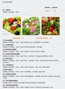 Menu Saveurs du Monde - les salades