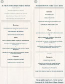Carte et menu de La Maison Vieille France à Saint Gely du Fesc — Les menus déjeuners, diner et suggestions du chef à la carte