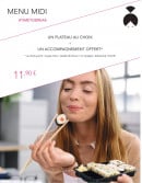 Carte et menu de Lady Sushi à Saint Gely du Fesc — Le menu midi