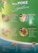 Carte et menu de Poke Avenue à Saint Gely du Fesc — Les poké signatures, entrées et desserts