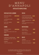 Carte et menu de Trattoria Annapoli à Saint Gely du Fesc — Les pastas, carnes et verdures,...