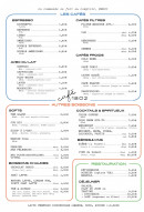 Menu Café 1802 - Menu suite