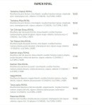 Menu Hanami Ramen - Ramen royal