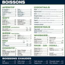 Menu Il Basilico - Les boissons