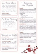 Menu L'enchanté - Les thés page 3