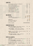 Menu Pof - Les softs, bières et cocktails, ...